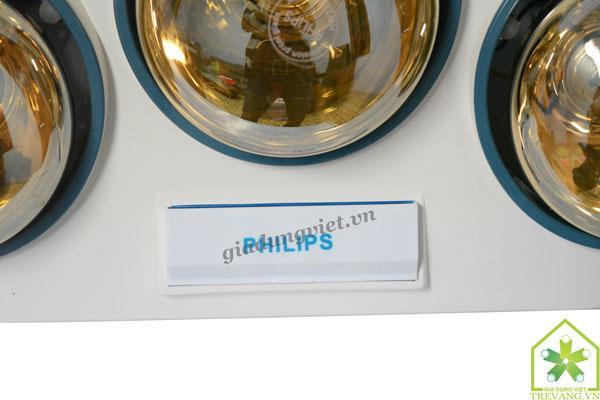 Đèn sưởi nhà tắm Philips 3 bóng chính hãng