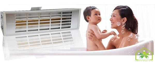 Đèn sưởi nhà tắm Heizen HE-IT610  tốt cho sức khoẻ trẻ em
