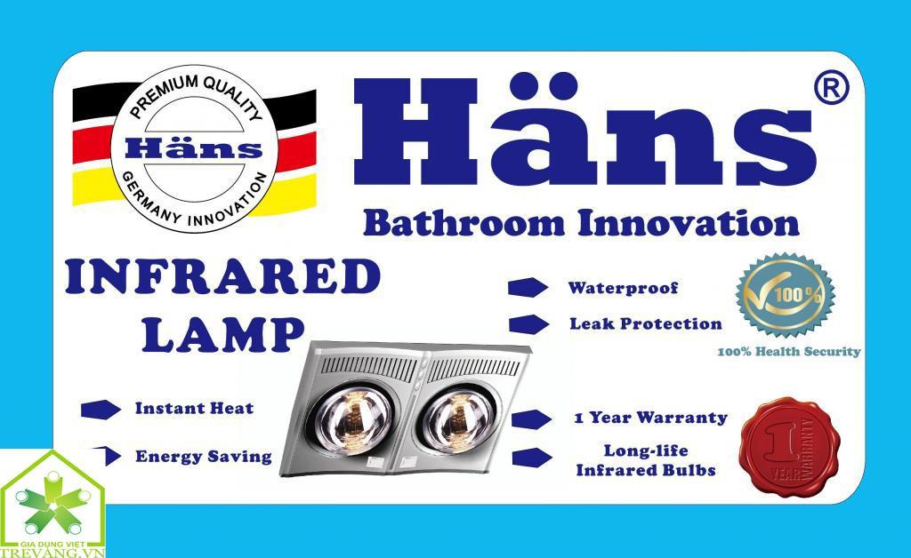 Đèn sưởi nhà tắm Hans H2B610