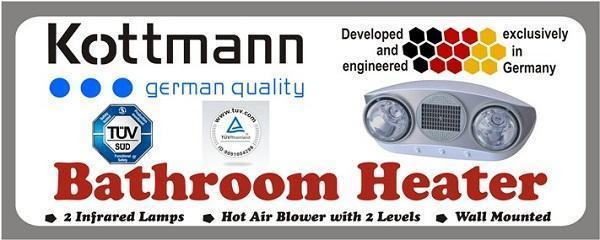 Đèn sưởi nhà tắm Kottmann H2B-HW logo