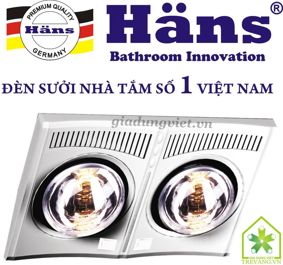 Đèn sưởi nhà tắm Hans H2B610