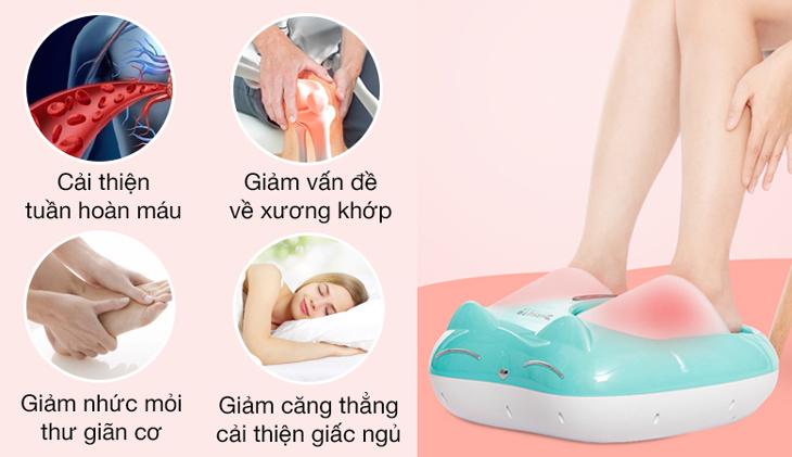 Ưu điểm của máy massage chân