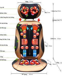 đệm massage toàn thân 6d