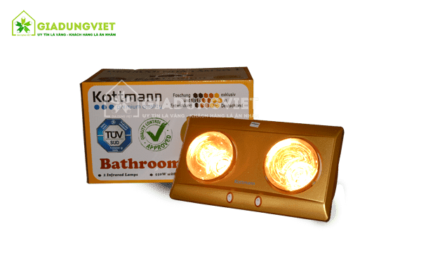 Đèn sưởi nhà tắm Kottmann K2B-Y nóng nhanh an toàn