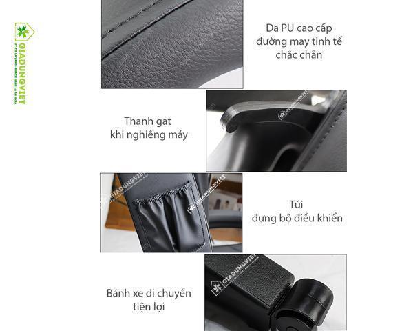 Ghế massage toàn thân Shoohan SH738 màu đen chất liệu tốt