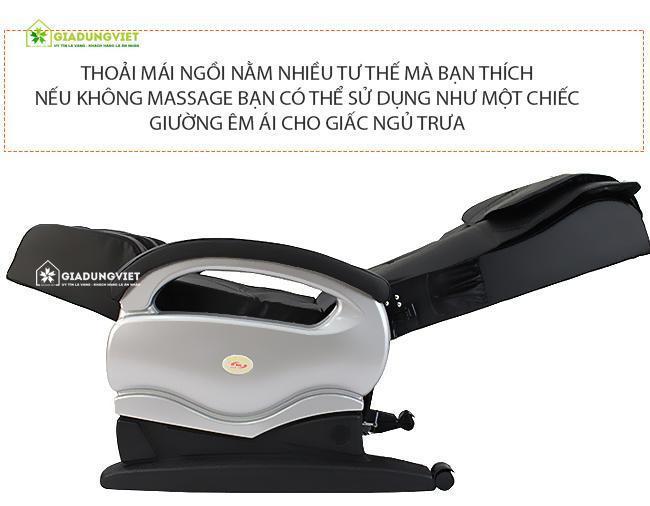 Ghế massage toàn thân Shoohan SH738 màu đen nghiêng