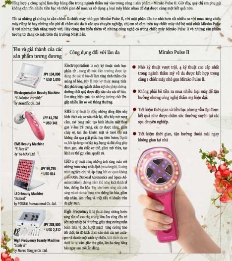 Bản chi tiết tính năng của máy massage pure pulse