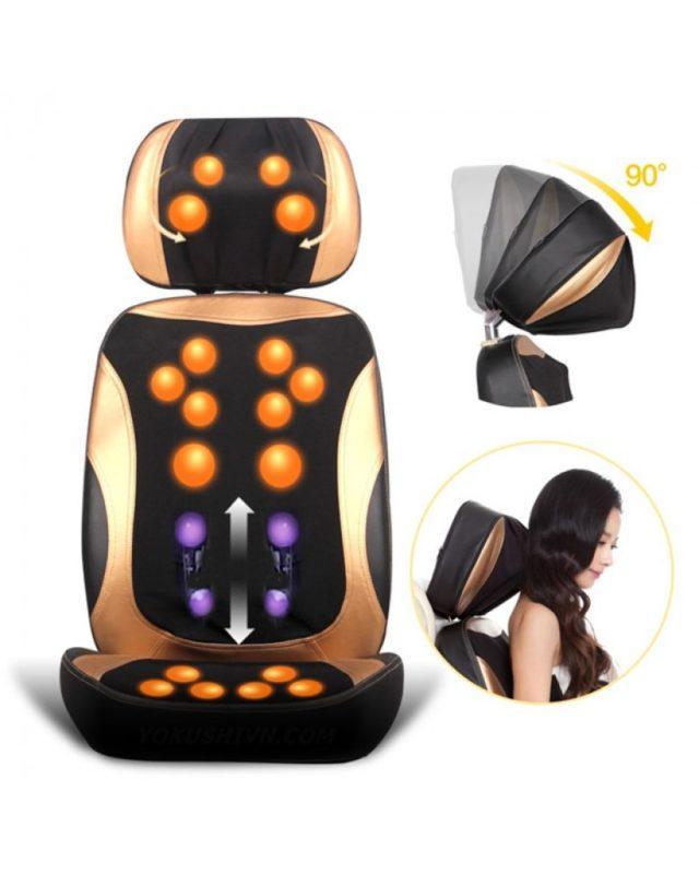 Đệm ghế massage lưng giúp lưu thông khí huyết vùng lưng 2 Đệm ghế massage lưng giúp lưu thông khí huyết vùng lưng 2