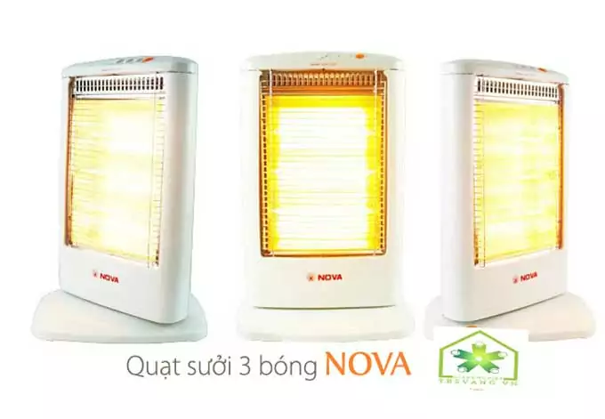 Quạt sưởi Nova 3 bóng thiết kế thời trang