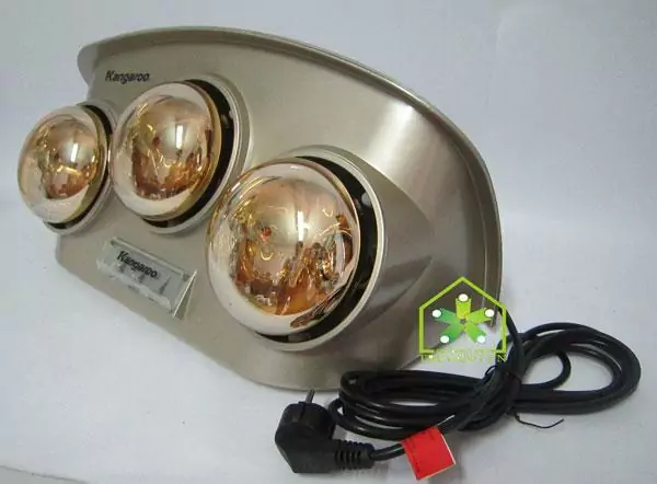 Đèn sưởi nhà tắm Kangaroo KG251 chụp nghiêng