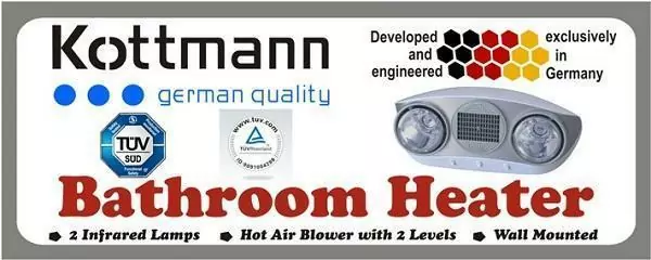 Đèn sưởi nhà tắm Kottmann H2B-HW cao cấp