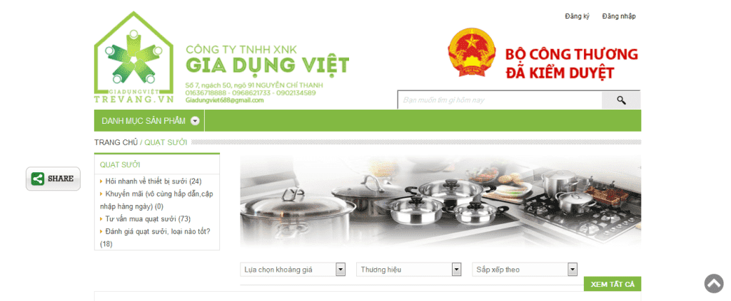 Gia Dụng Việt chuyên đồ gia dụng hàng đầu Việt Nam