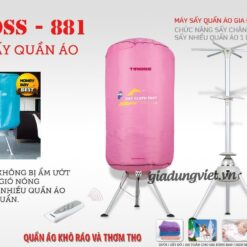 máy sấy quần áo Tiross TS881 tiện dụng