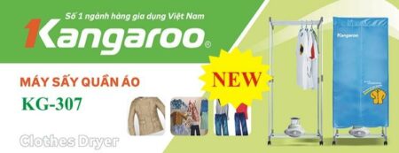 Máy sấy quần áo Kangaroo KG307 trọn bộ