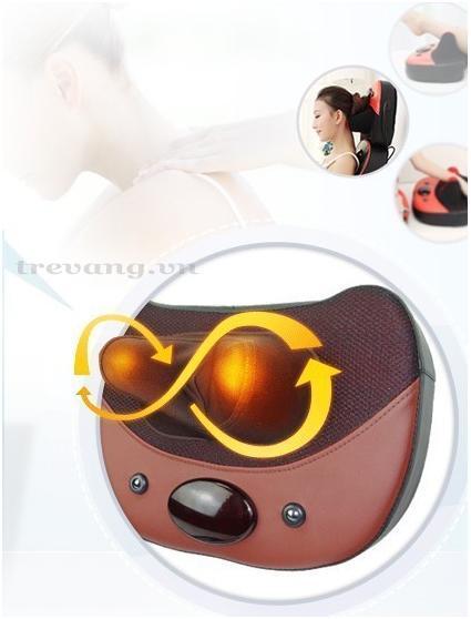 đệm massage sh898 con lăn hồng ngoại phần cổ