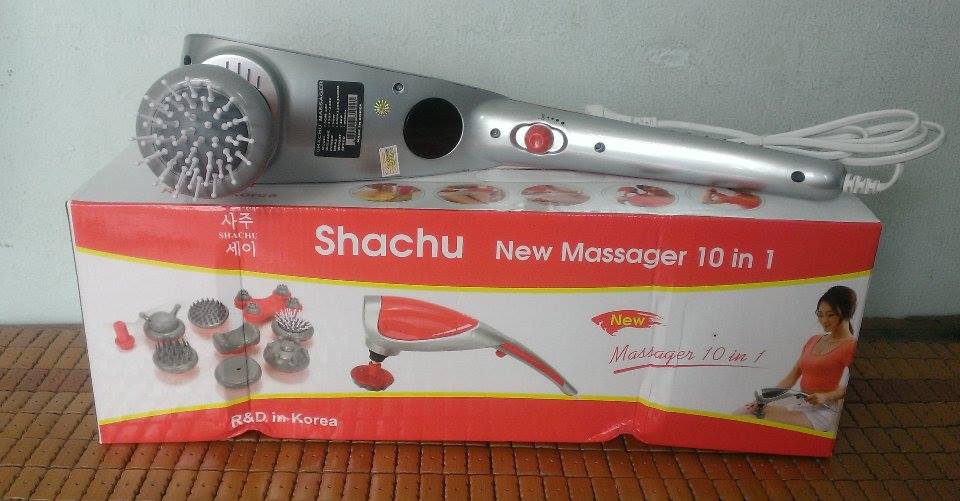 Massage cầm tay Shachu 10 trọn bộ