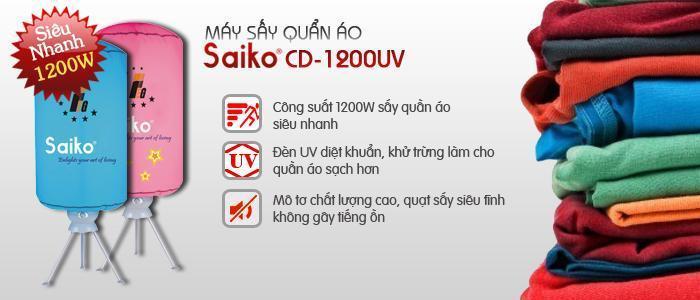 máy sấy quần áo Saiko CD-1200UV(3)