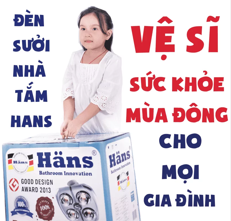 Đèn sưởi nhà tắm Hans