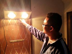 5 bước lắp đặt đèn sưởi nhà tắm