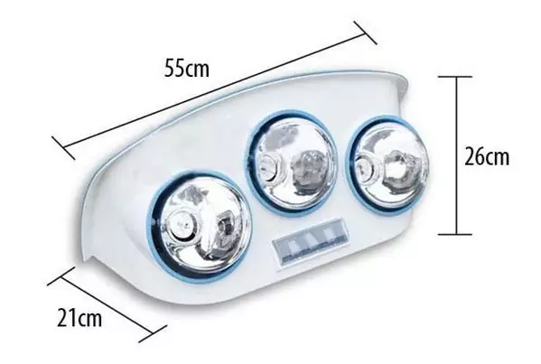 Đèn sưởi nhà tắm philips kích thước