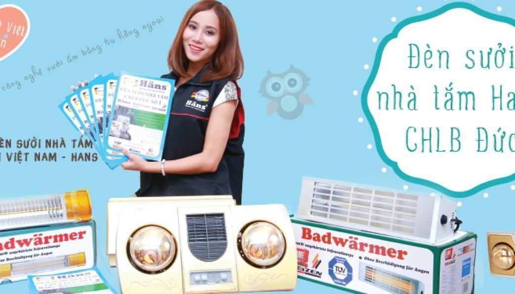 Đèn sưởi nhà tắm hans bảo hành 10 năm