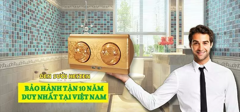 Đèn sưởi nhà tắm Hans bảo hành 10 năm tại gia dụng việt