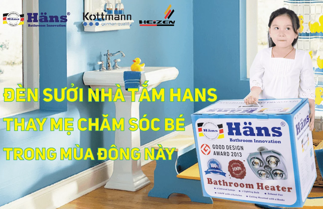 Đèn sưởi nhà tắm Hans