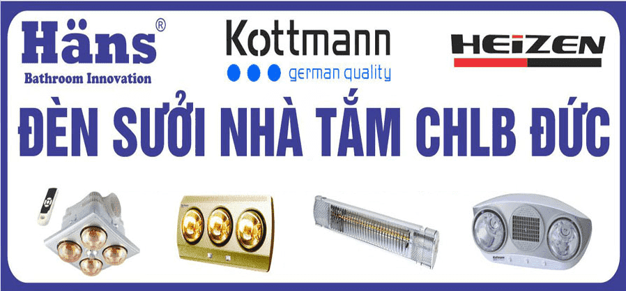 Đèn sưởi nhà tắm Hans bảo hành từ 3-10 năm