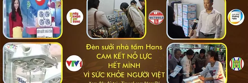 Đèn sưởi nhà tắm Hans số 1 Việt Nam