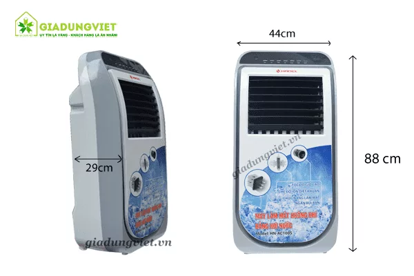 Quạt hơi nước Hanel HN-AC100S kích thước