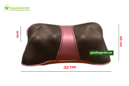 Gối massage hồng ngoại AYOSUN AYS-696E+ kích thước
