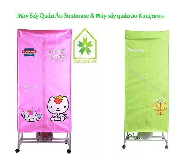 So sánh máy sấy quần áo Sunhouse và Kangaroo