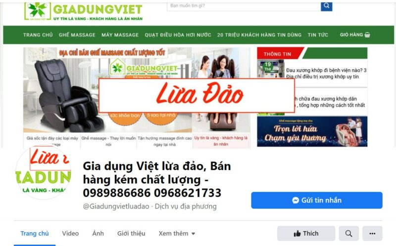 Giadungviet.vn lừa đảo hay uy tín?