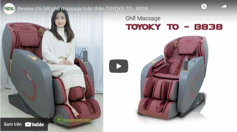 Video Ghế Massage Toàn Thân Toyoky To B838