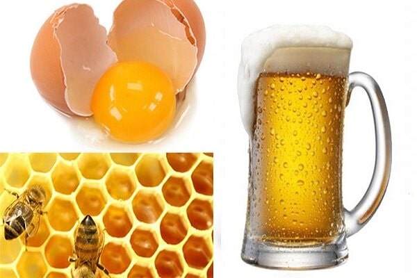 Tắm trắng bằng bia và lòng trắng trứng gà + mật ong 
