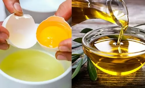Đắp mặt nạ trứng gà kết hợp với dầu oliu