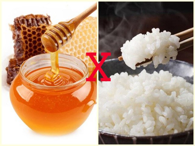 Mật ong ăn cùng lúc với cơm có thể gây tiêu chảy 