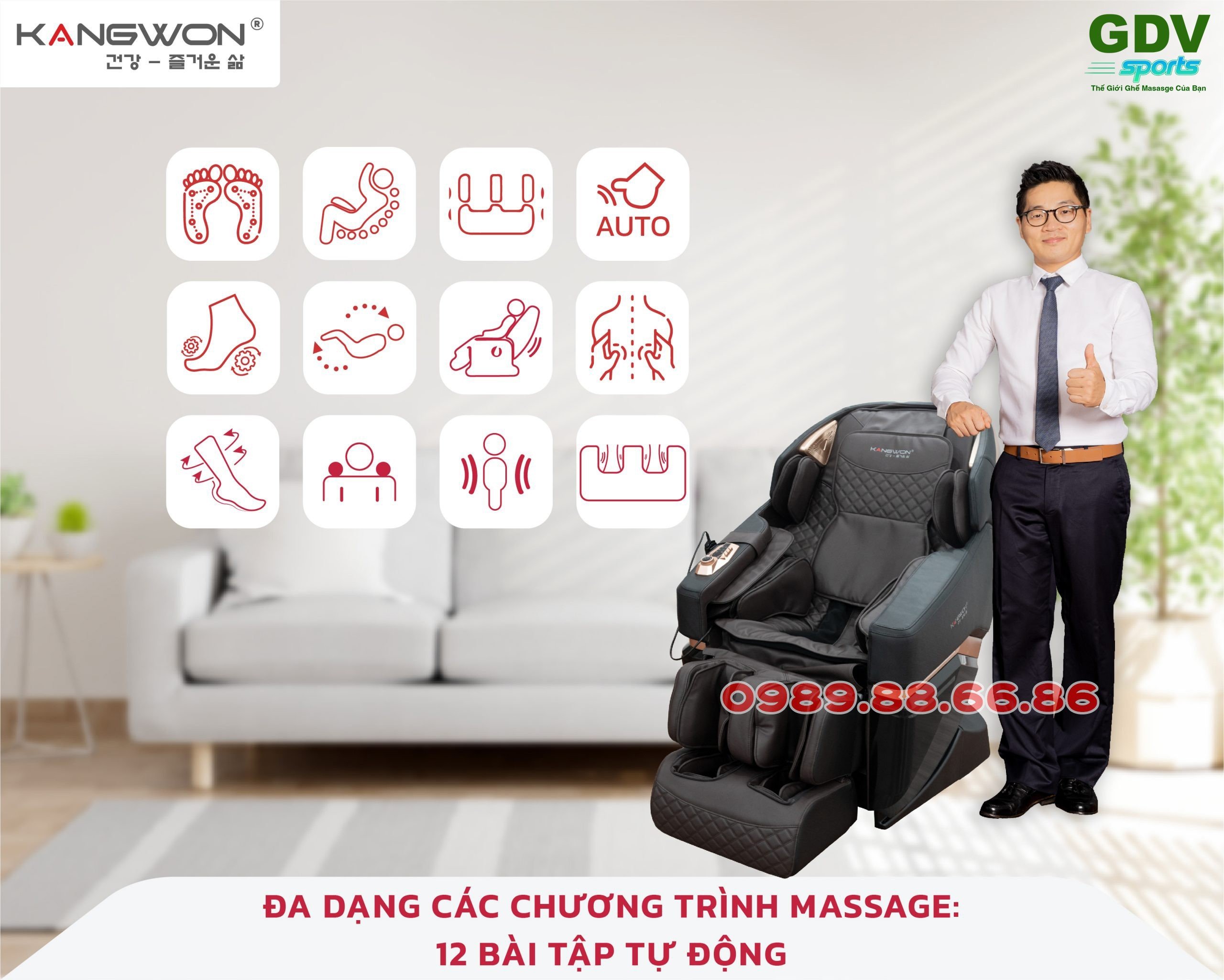 Ghe Massage Kangwon Lx 580 5