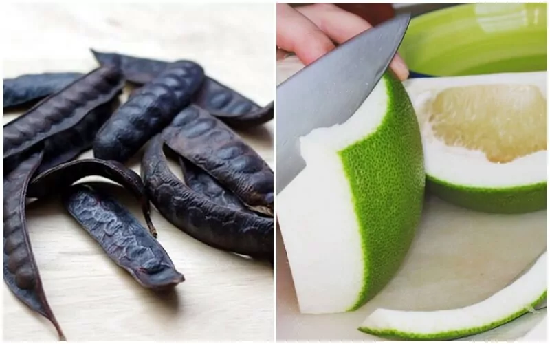 Gội đầu bằng bồ kết và vỏ bưởi