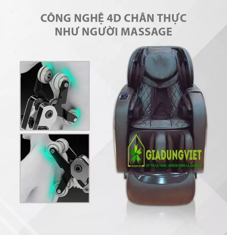 Công nghệ được trang bị trên ghế massage Homesport