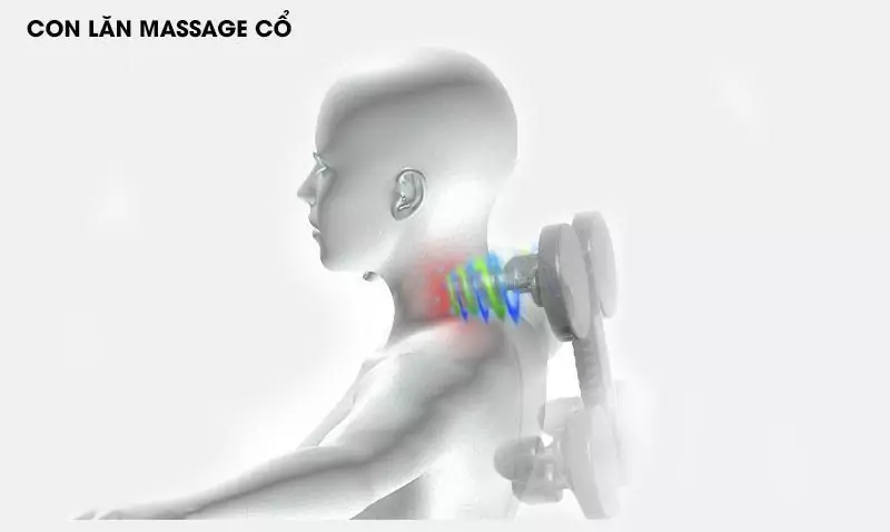  Ghế matxa toàn thân Fuji với con lăn massage cổ linh hoạt