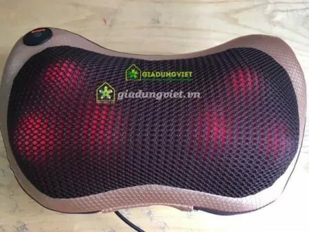 Gối massage hồng ngoại 6 bi gold cao cấp