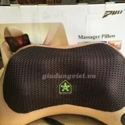 Gối massage hồng ngoại 6 bi gold 2 chế độ matxa