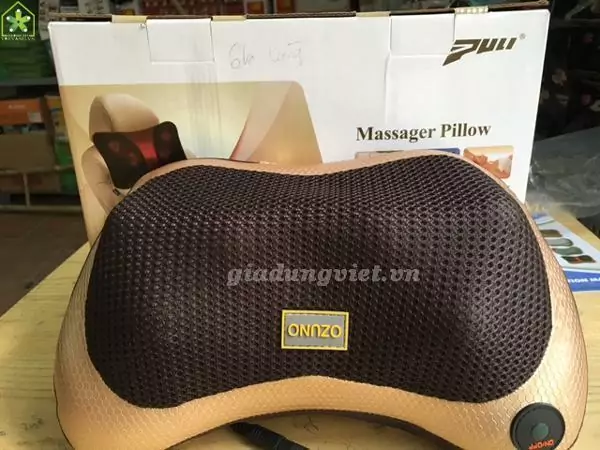 Gối massage hồng ngoại Ozuno 2 chế độ matxa