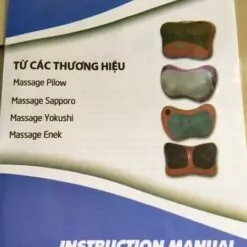 Gối massage hồng ngoại Ozuno sách hướng dẫn