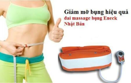 Máy massage bụng Eneck Nhật Bản - đai massage bụng