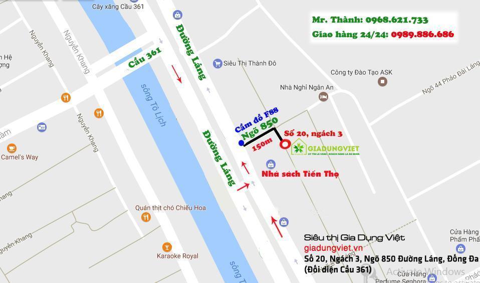 Bản đồ mua hàng Gia Dụng Việt