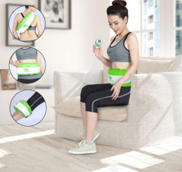 đai massage bụng có thể sử dụng ở nhiều vị trsi trên cơ thể