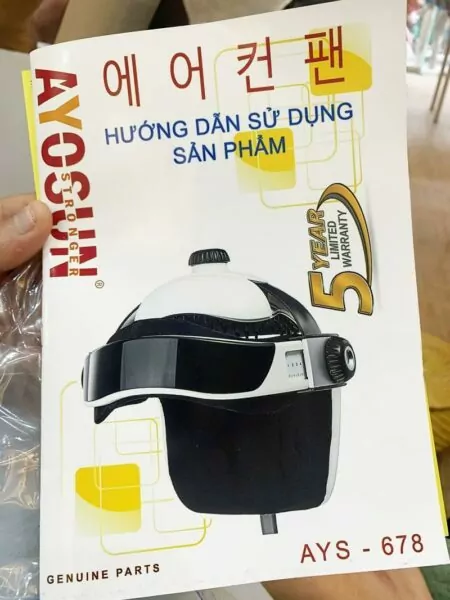 Hướng dẫn sử dụng đai massage đầu Ayosun AYS-678 Hàn Quốc