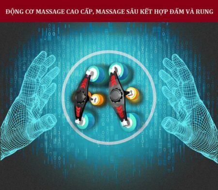 đệm massage toàn thân 6D Hàn Quốc đấm rung